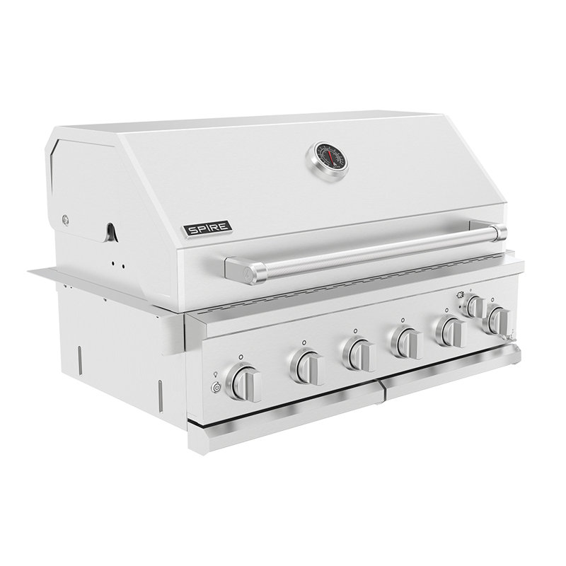 Spire 6 Burner BuiltIn Natural Gas Infrared 73000 BTU Gas Grill